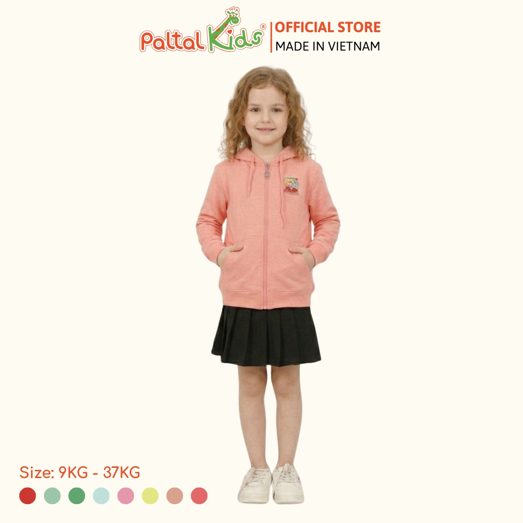 Áo Khoác Hình In Gấu Cotton TC Chống Nắng Bé Gái Cao Cấp - 431 4030