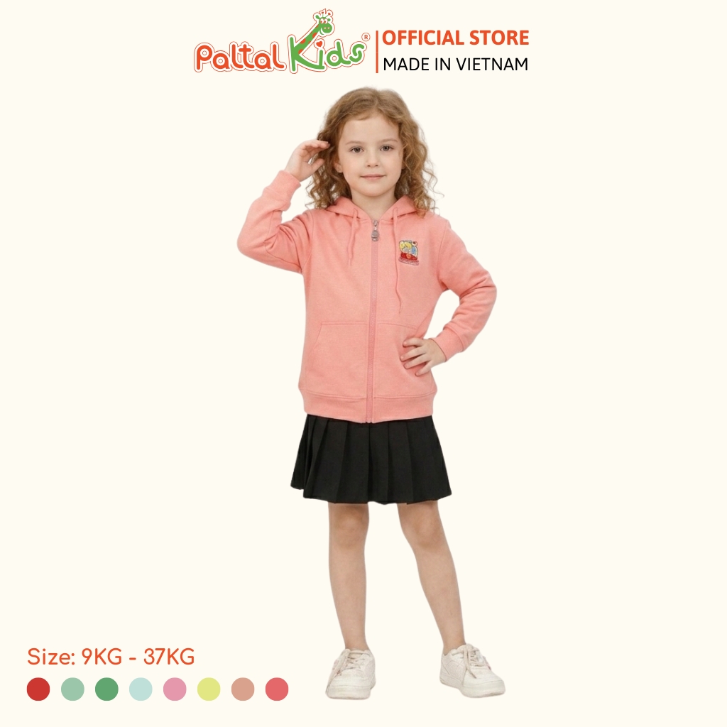 Áo Khoác Hình In Gấu Cotton TC Chống Nắng Bé Gái Cao Cấp - 431 4030