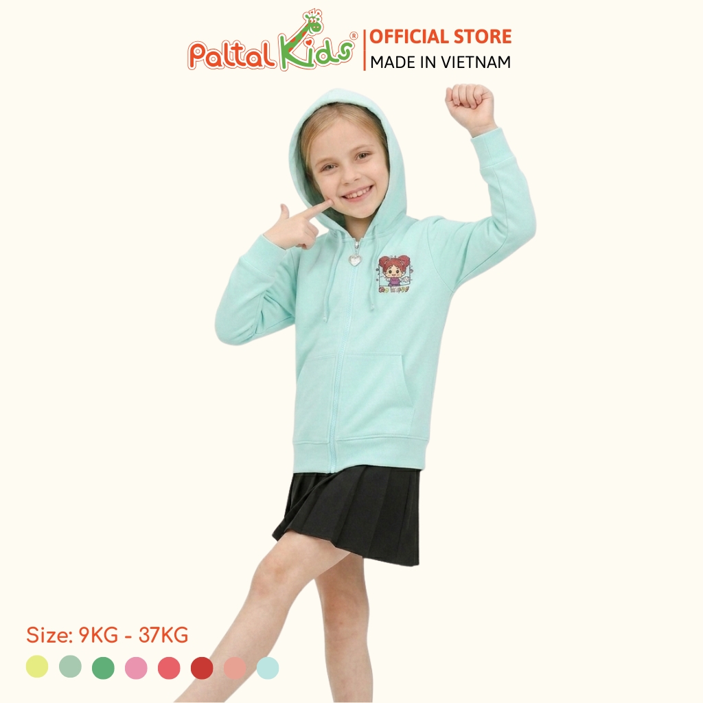 Áo Khoác Hình In Cô Gái Tóc Đỏ Cotton TC Chống Nắng Bé Gái Cao Cấp - 431 4029