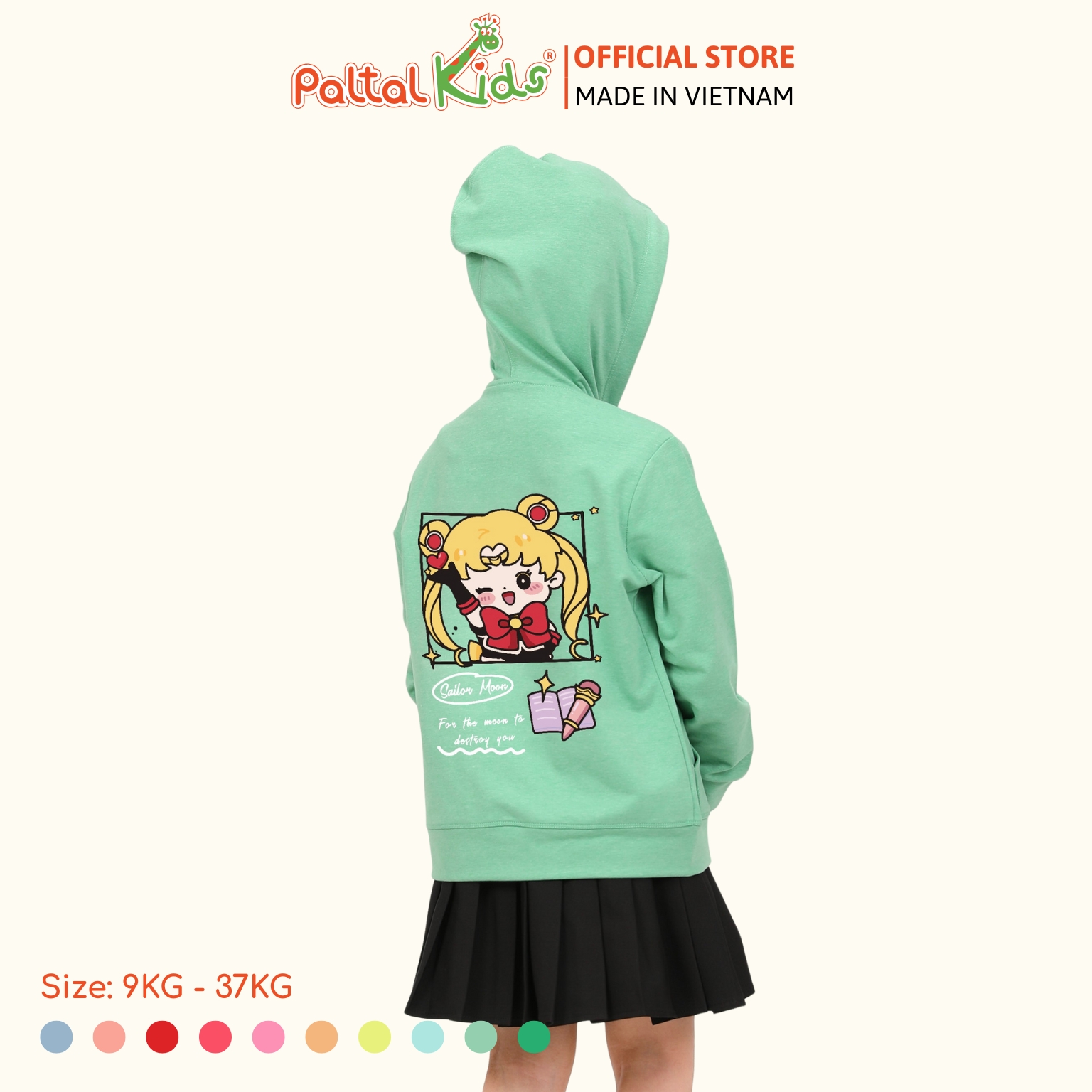 Áo Khoác Cotton TC Chống Nắng Bé Gái Cao Cấp - 431 4028