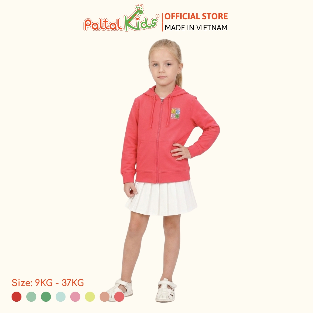 Áo Khoác Hình In Gấu Cotton TC Chống Nắng Bé Gái Cao Cấp - 431 4030