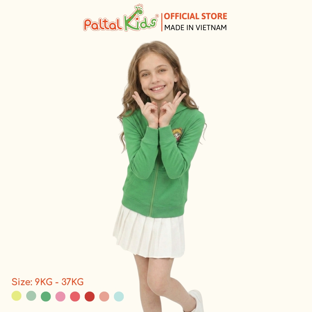Áo Khoác Cotton TC Chống Nắng Hình In Thủy Thủ Mặt Trăng Bé Gái Cao Cấp - 431 4028