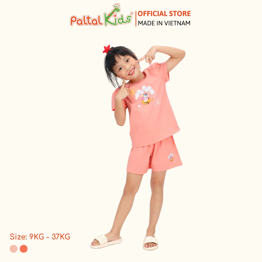 BST Mùa Xuân - Bộ Đùi Tay Ngắn Cotton Mỹ Bé Gái Cao Cấp - 025 2043