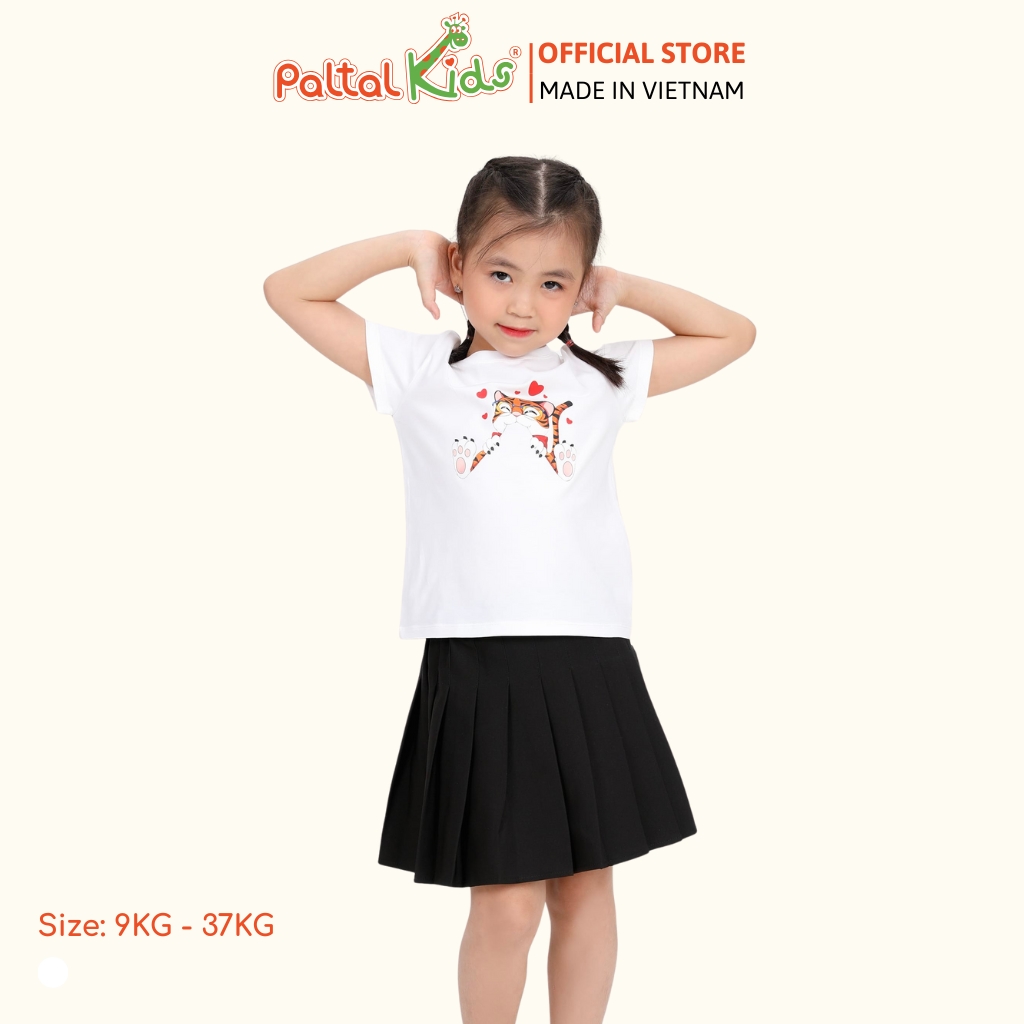 Áo Thun Cotton Mỹ Bé Gái Cao Cấp - 020 1374