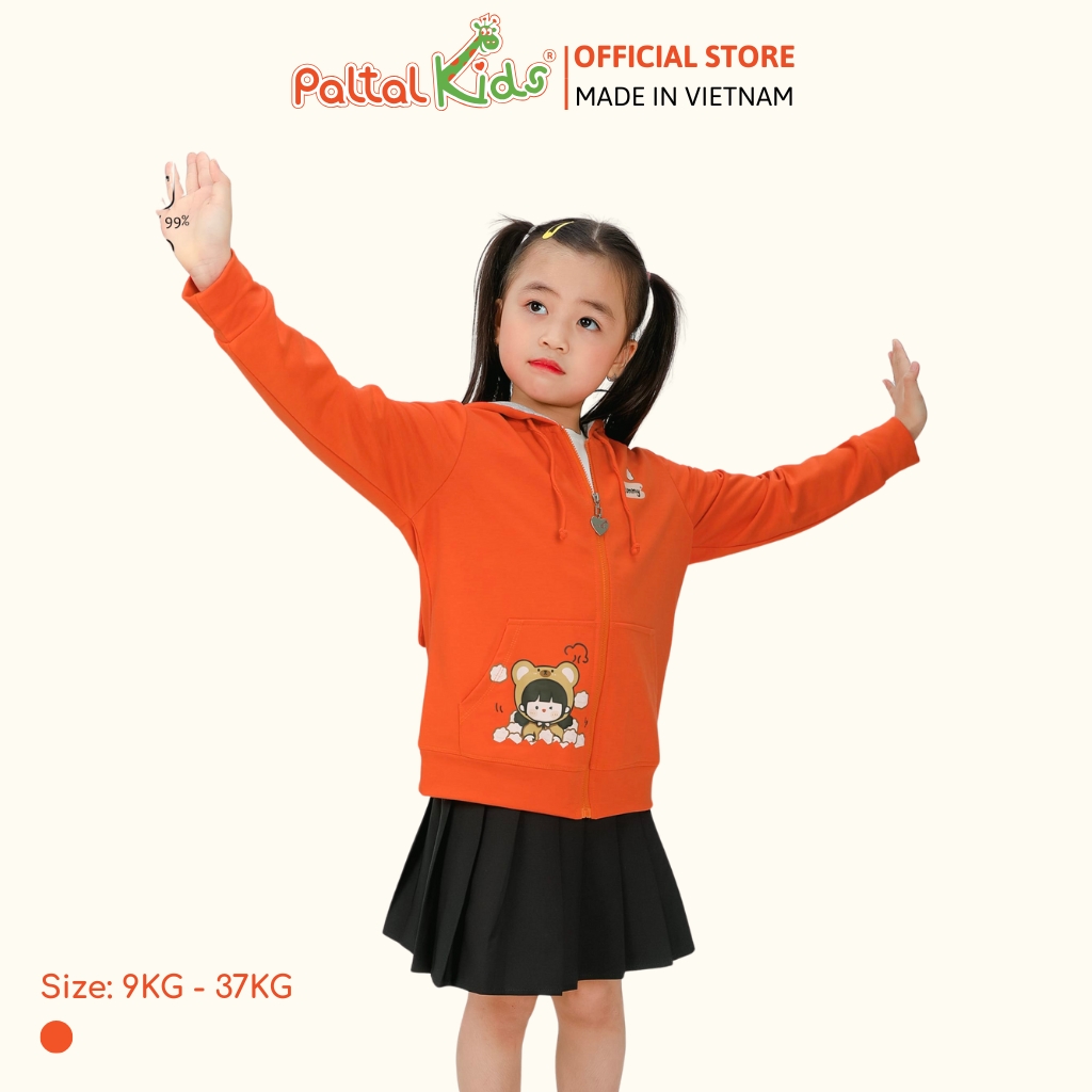 Áo Khoác Tai Thỏ CVC Bé Gái Cao Cấp - 401 4013