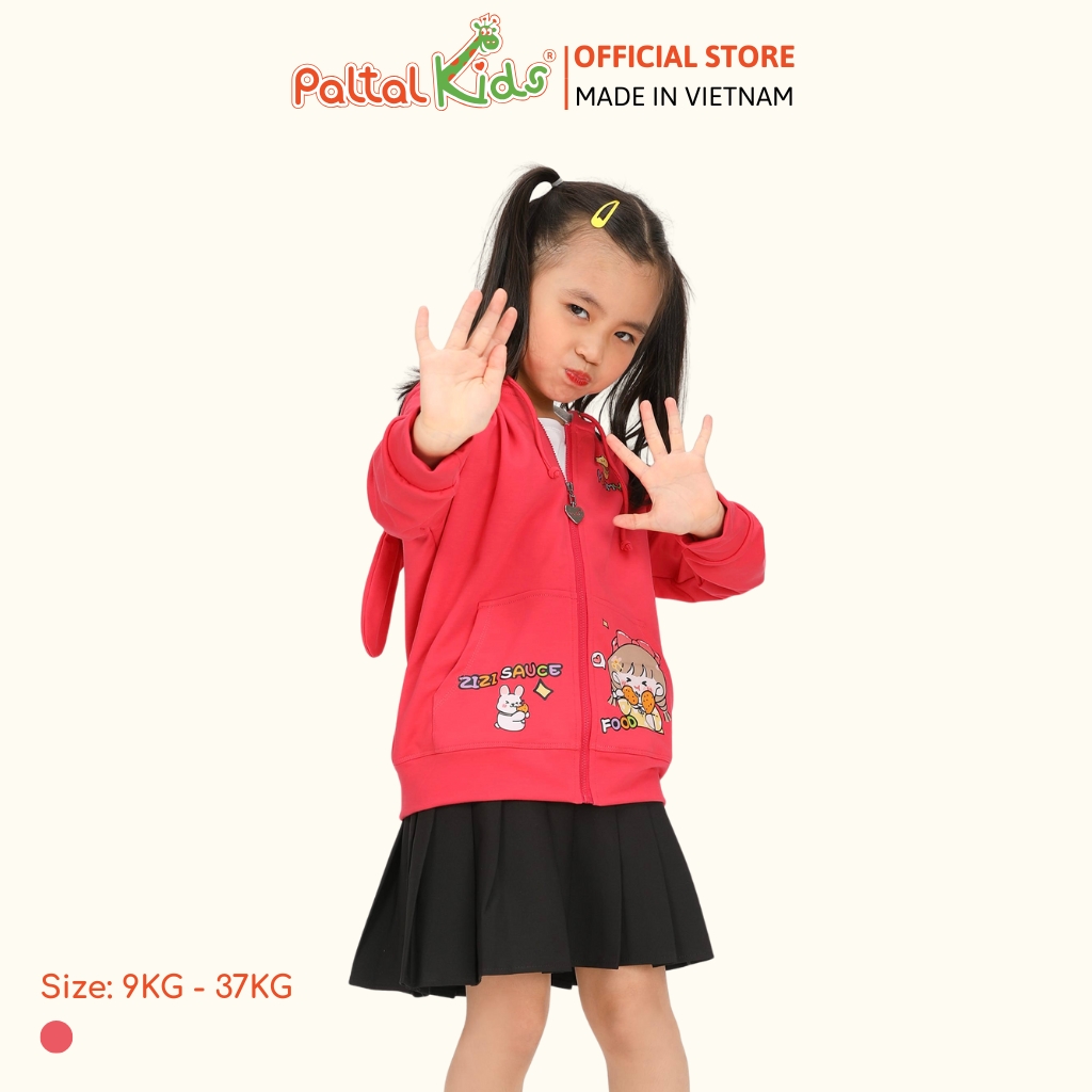 Áo Khoác Tai Thỏ CVC Bé Gái Cao Cấp - 401 4014