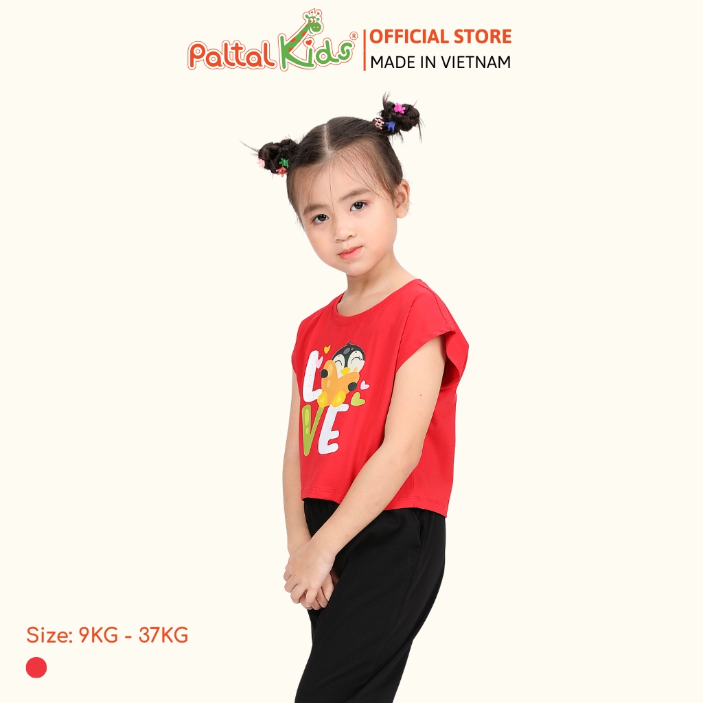 Áo Croptop Cotton Mỹ Bé Gái Cao Cấp - 020 1369