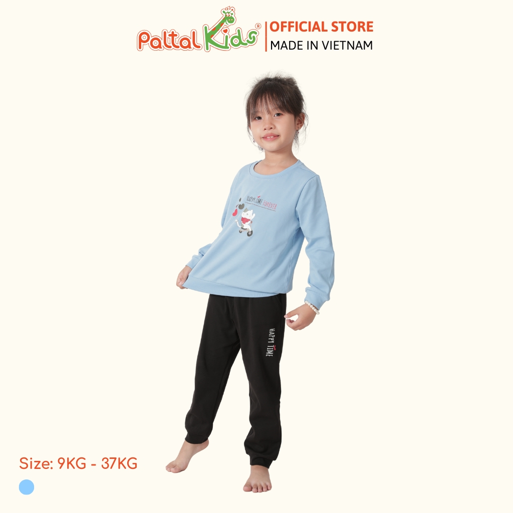 BST Mùa Đông - Đồ Bộ Tay Dài Cotton Borib Bé Gái Cao Cấp - 223 6046