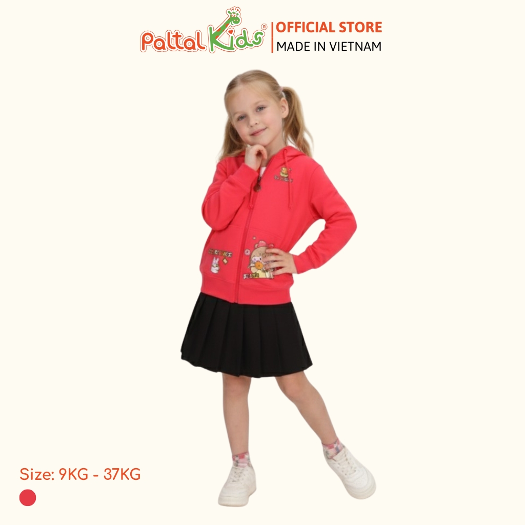 Áo Khoác Tai Thỏ CVC Bé Gái Cao Cấp - 401 4014