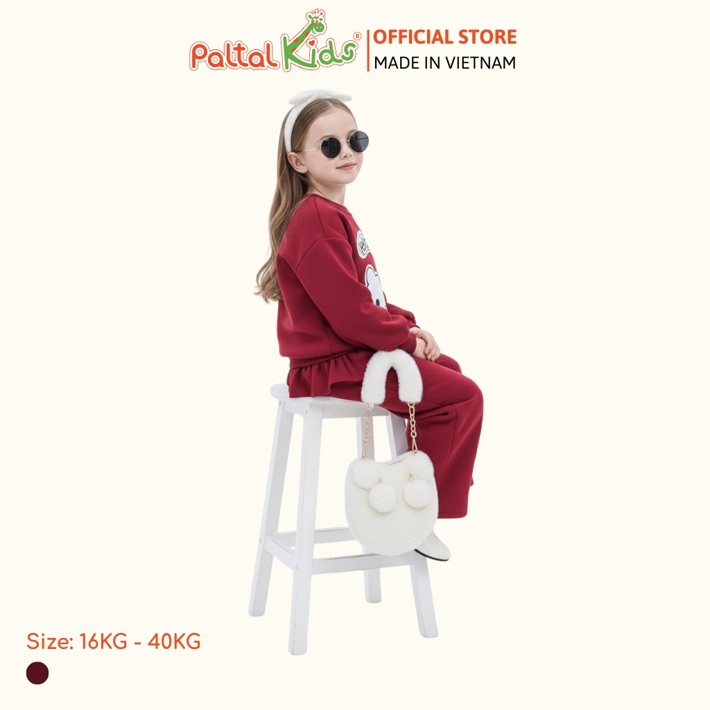 BST Mùa Đông - Đồ Bộ Tay Dài Nỉ Trung Bé Gái Cao Cấp - 223 6051