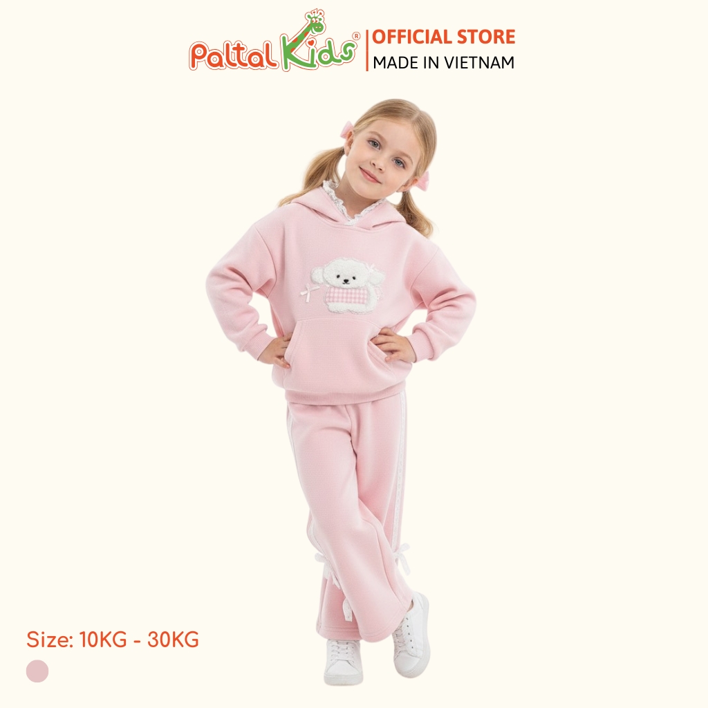 BST Mùa Đông - Đồ Bộ Tay Dài Nỉ Hàn Bé Gái Cao Cấp - 223 6052