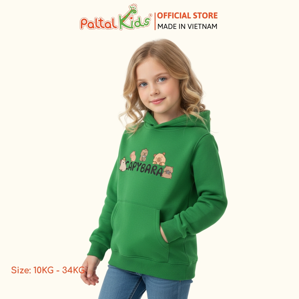 Áo Hoodie Nỉ Da Cá Bé Gái Cao Cấp - 191 4032