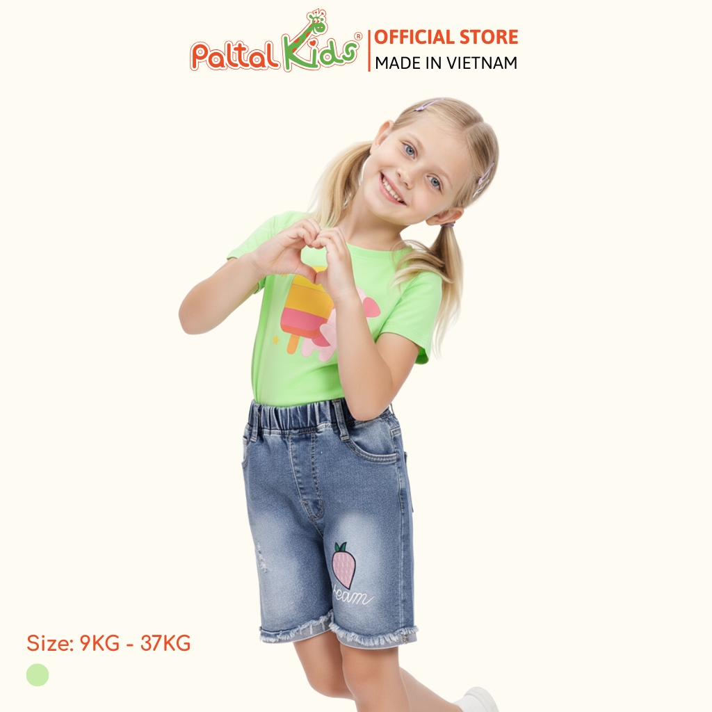 Áo Thun Cotton Mỹ Bé Gái Cao Cấp  - 020 1363