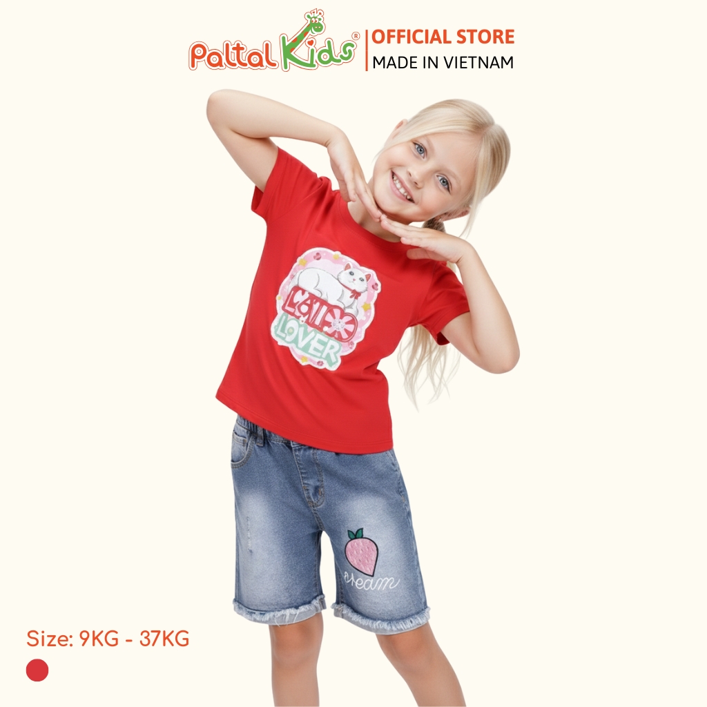Áo Thun Cotton Mỹ Bé Gái Cao Cấp  - 020 1362