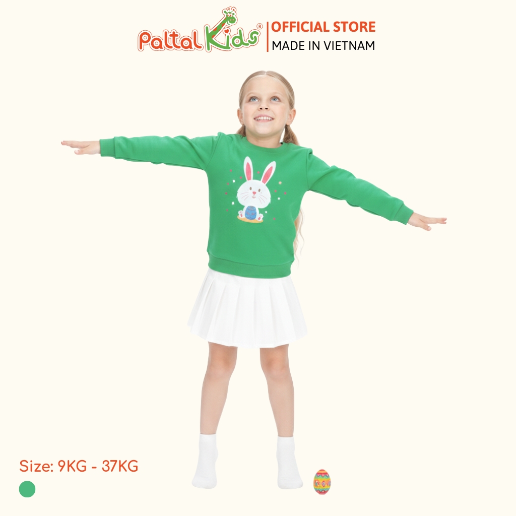 Áo Sweater Cotton Borib Bé Gái Cao Cấp - 020 1378