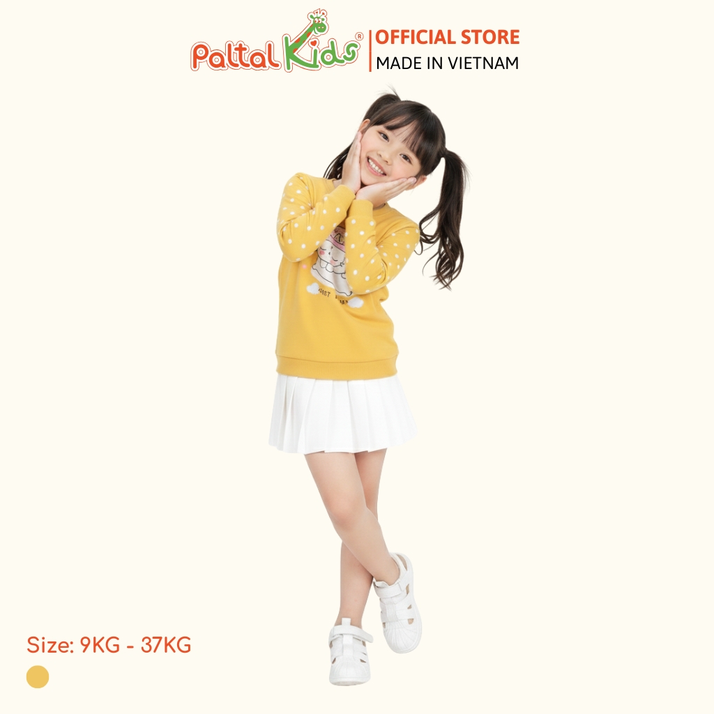 Áo Sweater Cotton Borib Bé Gái Cao Cấp - 020 1379