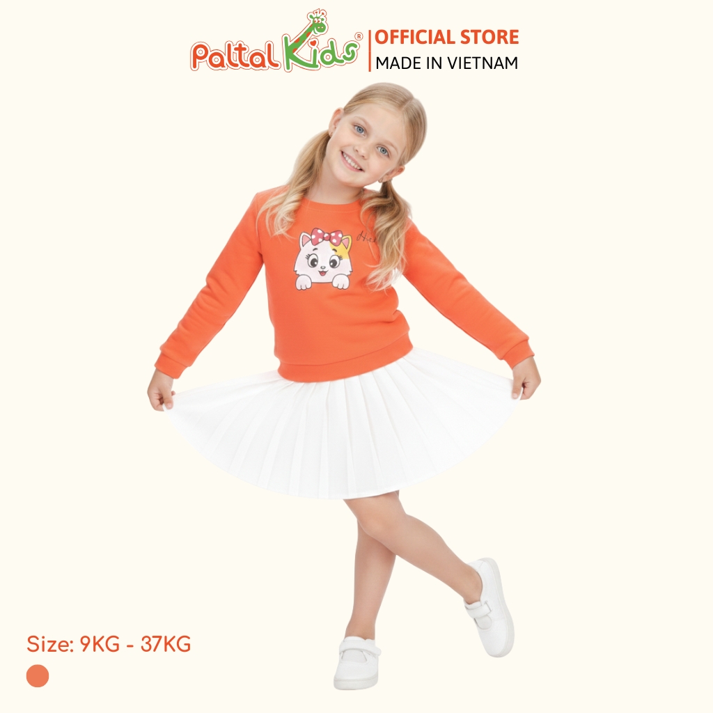 Áo Sweater Cotton Borib Bé Gái Cao Cấp - 020 1381