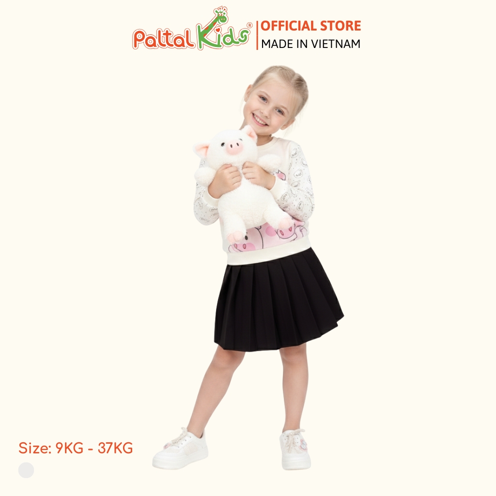 Áo Sweater Cotton Borib Bé Gái Cao Cấp - 020 1382