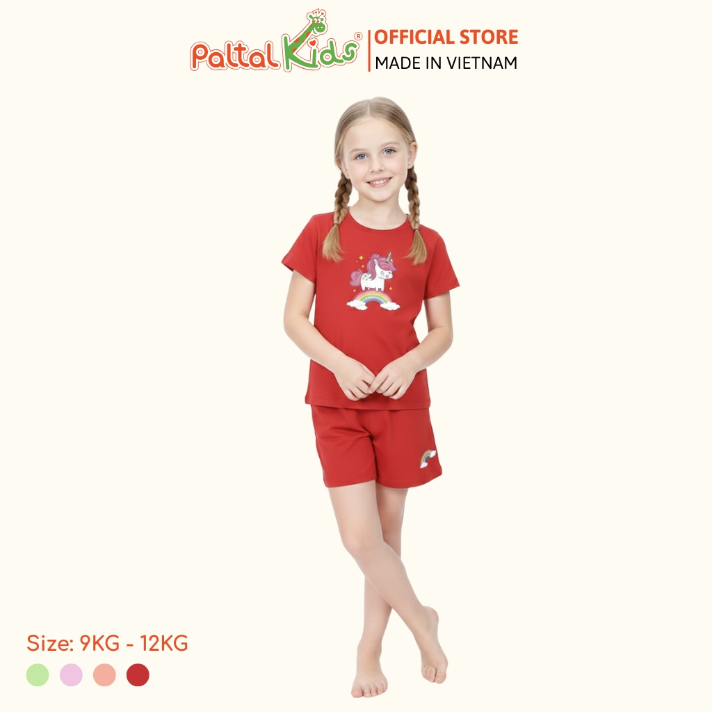 Đồ Bộ Đùi Cơ Bản Cotton Mỹ Bé Gái Cao Cấp - 025 2016 - Size 9