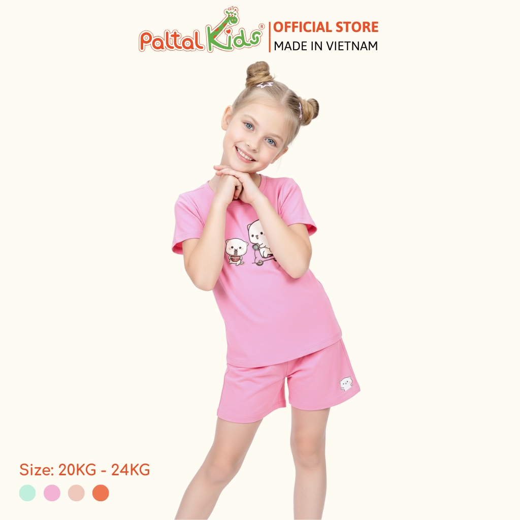 Đồ Bộ Đùi Cơ Bản Cotton Mỹ Bé Gái Cao Cấp - 025 2019 - Size 12