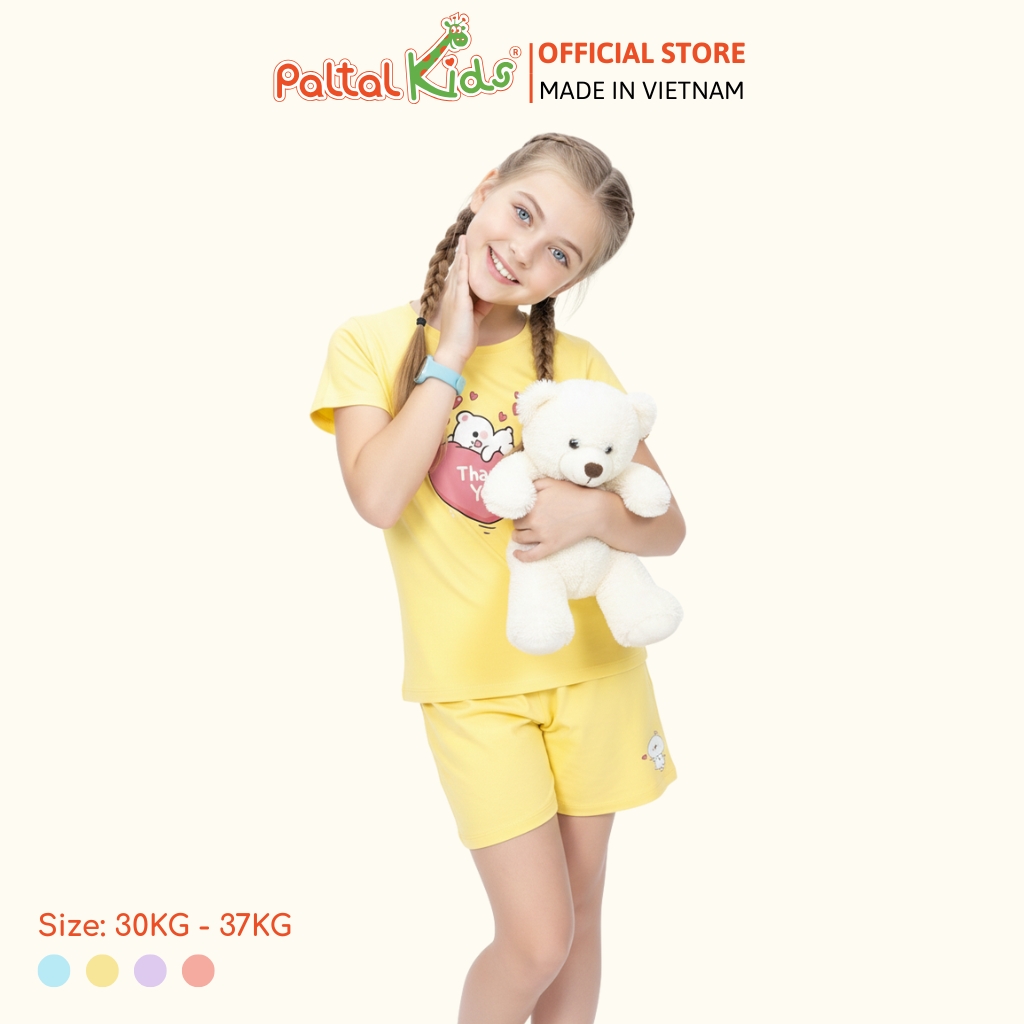 Đồ Bộ Đùi Cơ Bản Cotton Mỹ Bé Gái Cao Cấp - 025 2015 - Size 14