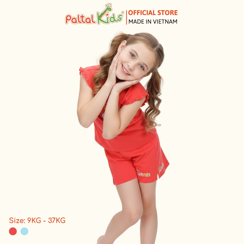 BST Mùa Hạ - Bộ Đùi Tay Ngắn Cotton Mỹ Bé Gái Cao Cấp - 025 5155