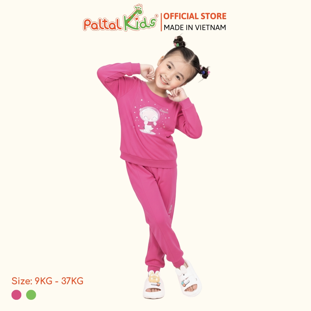 BST Mùa Đông - Đồ Bộ Tay Dài Cotton Mỹ Bé Gái Cao Cấp - 023 6018