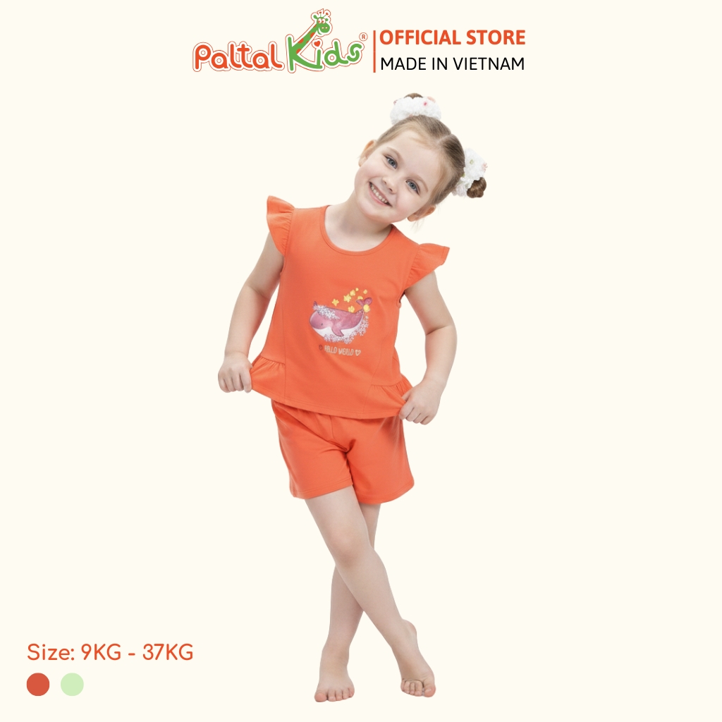 BST Mùa Hạ - Bộ Đùi Tay Ngắn Cotton Mỹ Bé Gái Cao Cấp - 025 2053