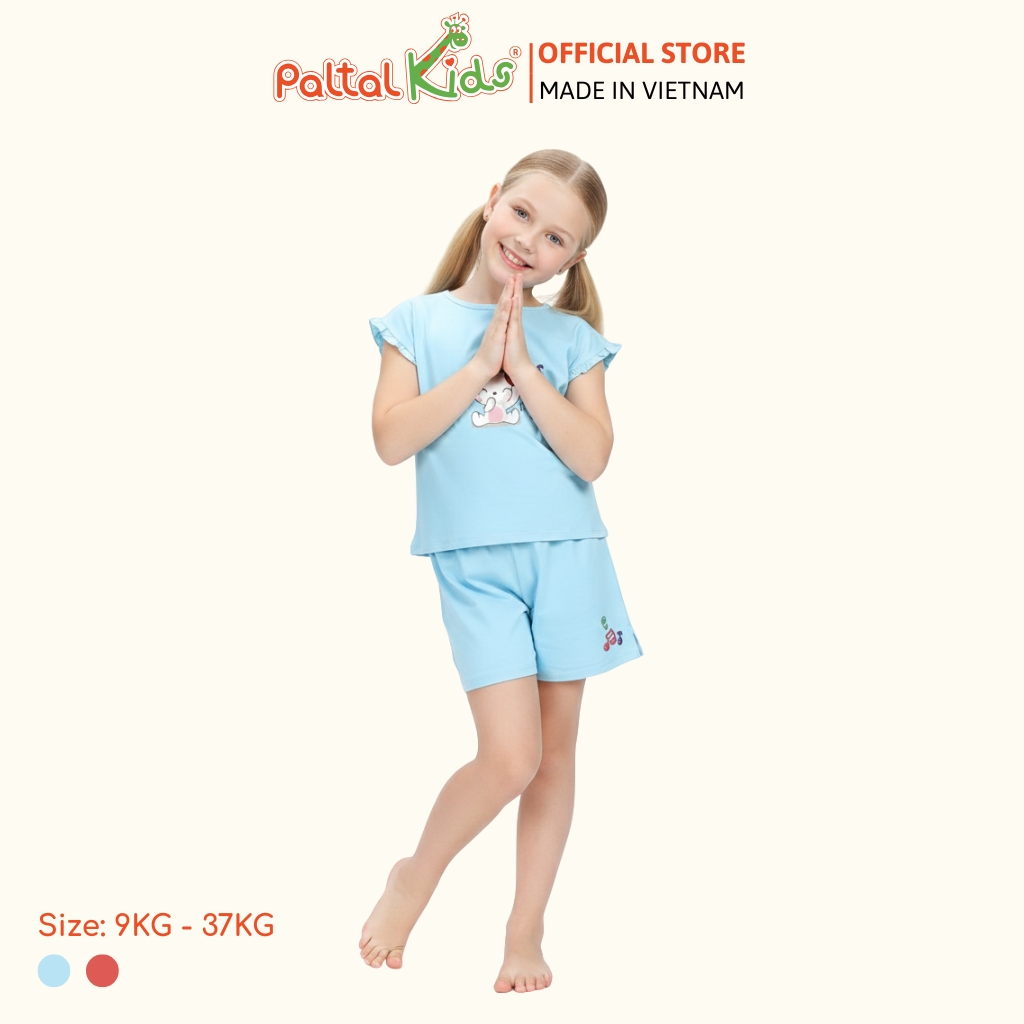 BST Mùa Hạ - Bộ Đùi Tay Ngắn Cotton Mỹ Bé Gái Cao Cấp - 025 2058