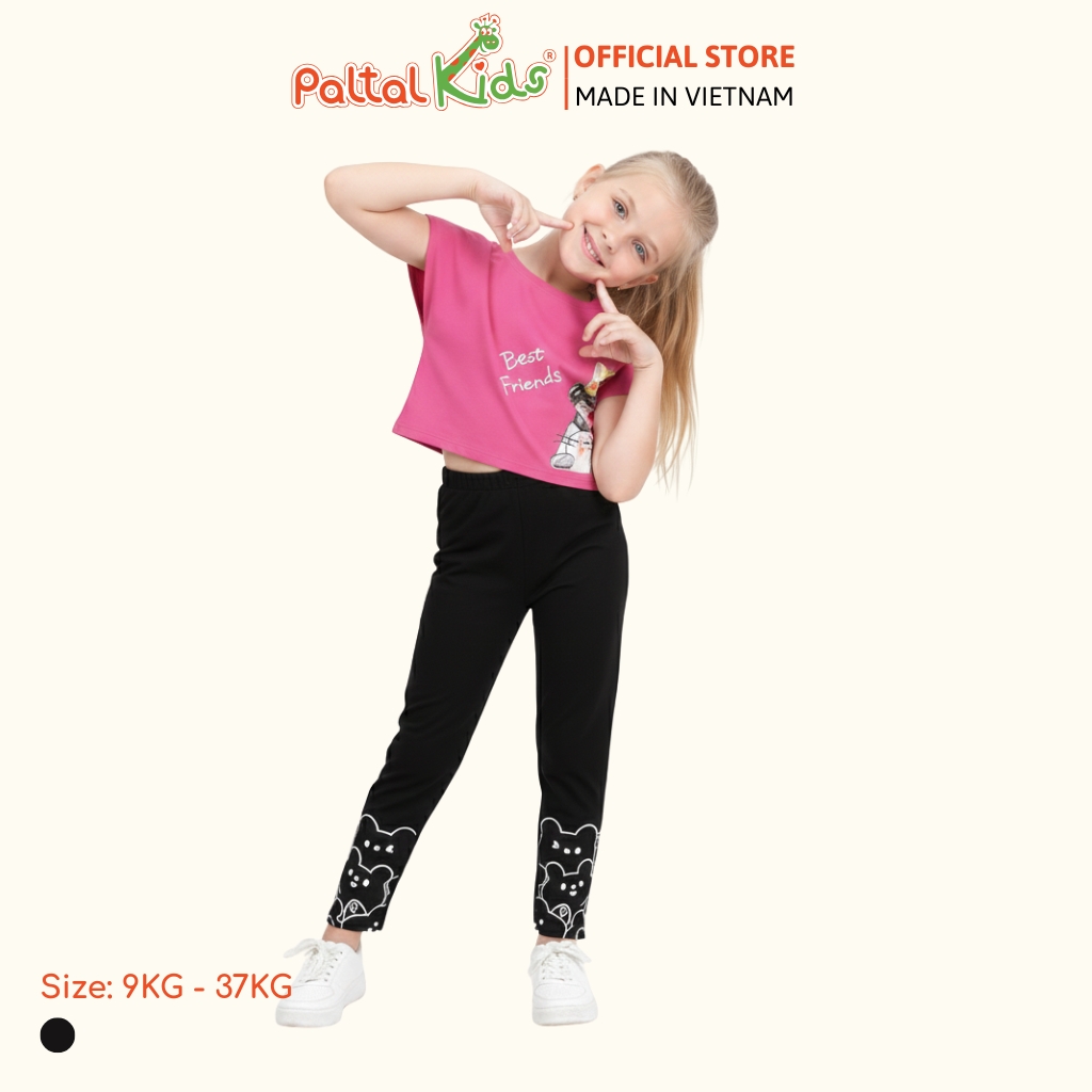 Quần Dài Cotton Borib Bé Gái Cao Cấp - 228 8055