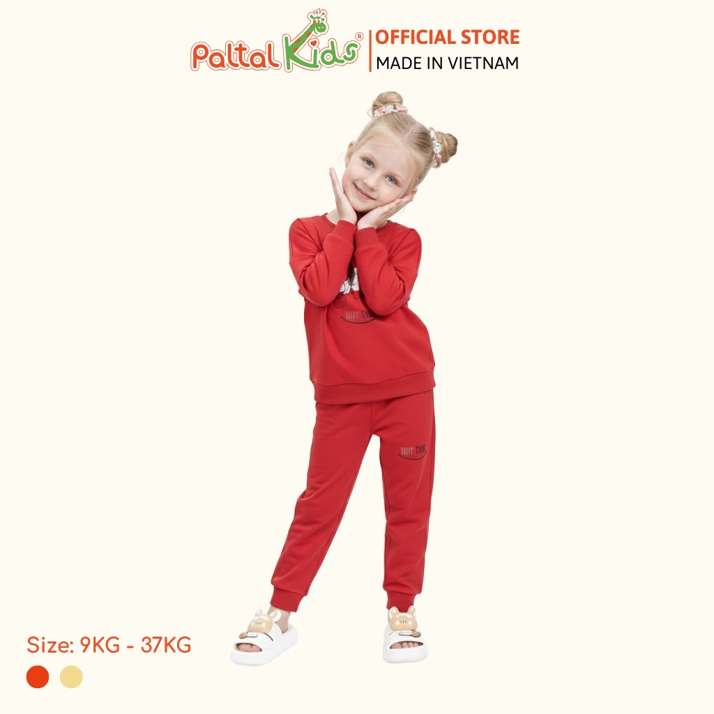 BST Mùa Đông - Bộ Dài Tay Dài Cotton Mỹ Bé Gái Cao Cấp - 023 6035