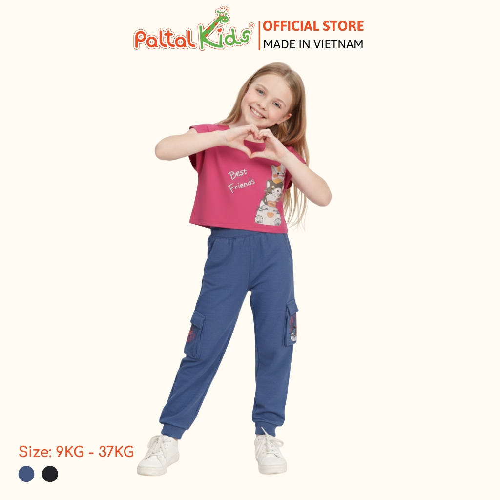 Quần Dài Túi Hộp Jean Thun Bé Gái Cao Cấp - 508 8504