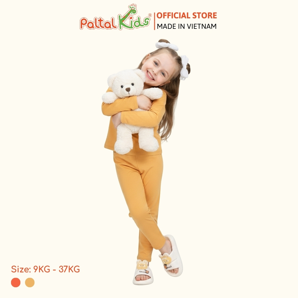 BST Mùa Đông - Bộ Dài Tay Dài Cotton Mỹ Bé Gái Cao Cấp - 023 6083