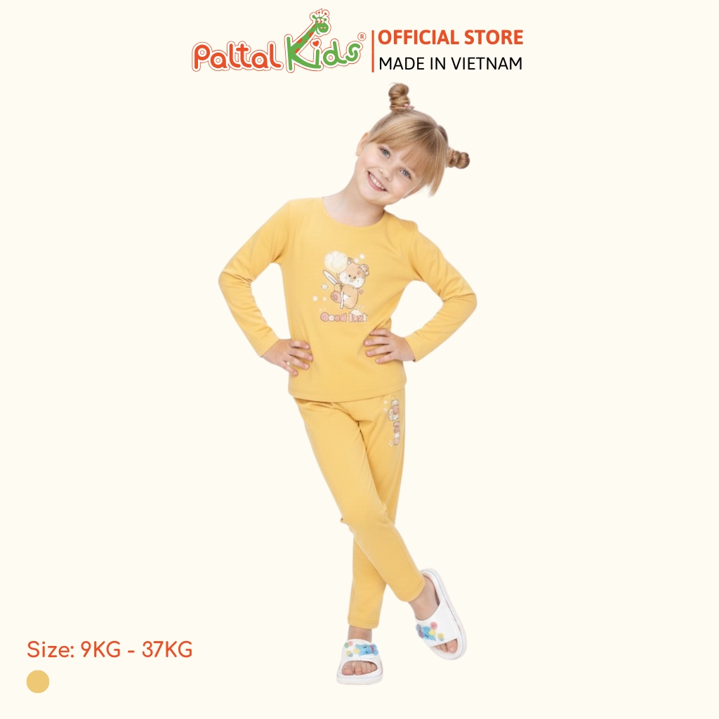 BST Mùa Đông - Bộ Dài Tay Dài Cotton Mỹ Bé Gái Cao Cấp - 023 6087