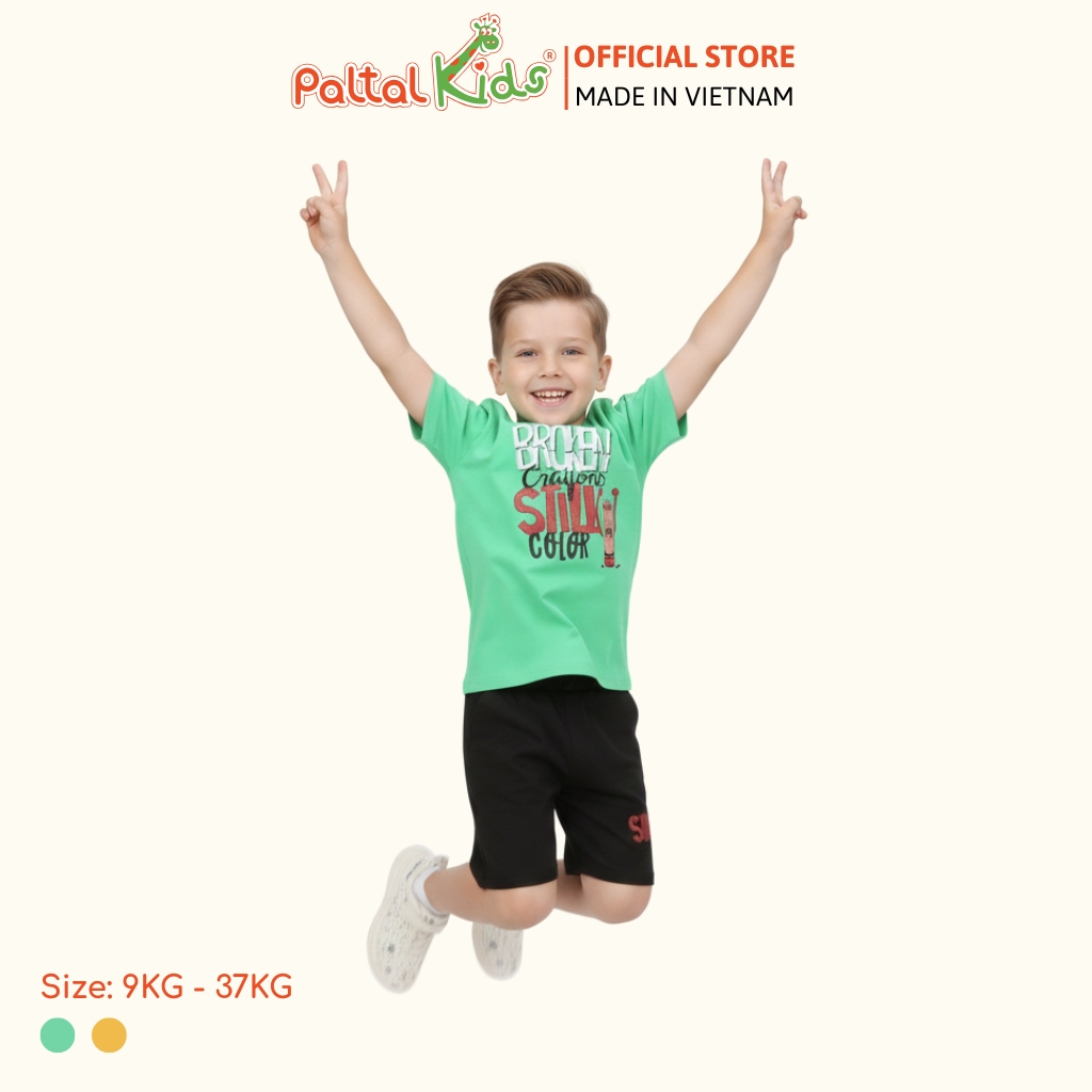 Đồ Bộ Đùi Hình In Quái Vật Cotton Mỹ Bé Trai Cao Cấp - 025 2111