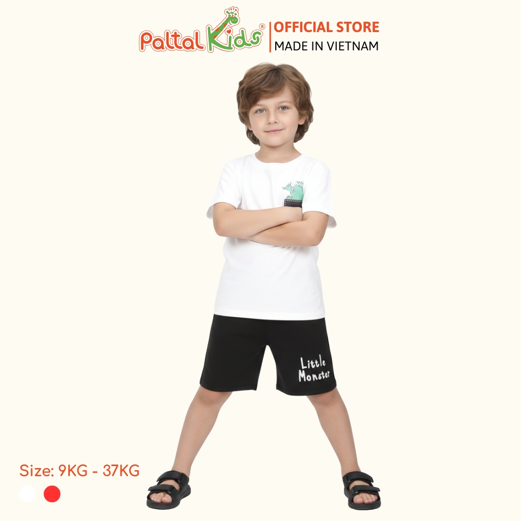 Đồ Bộ Đùi Hình In Xương Rồng Giả Túi Cotton Mỹ Bé Trai Cao Cấp - 025 2110