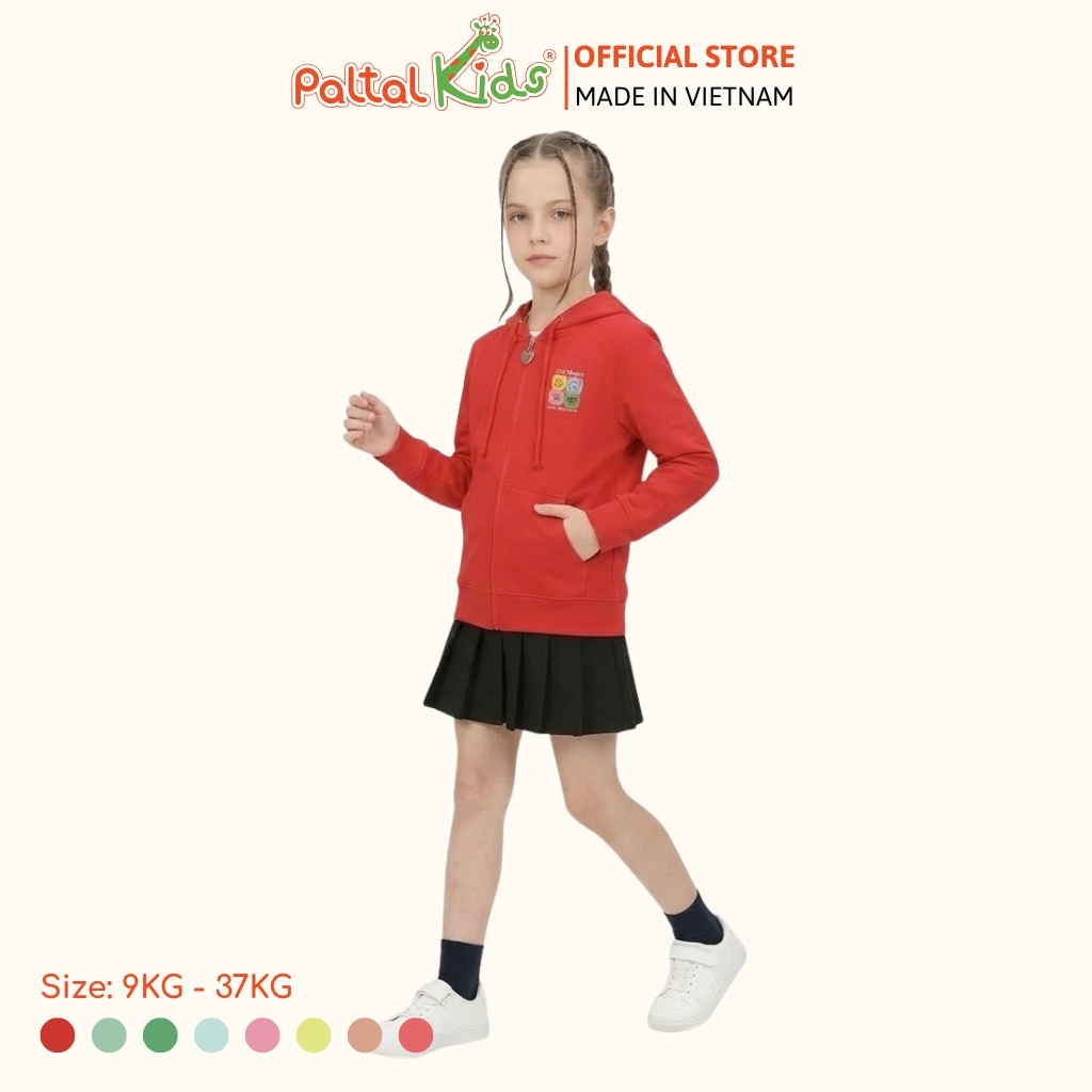 Áo Khoác Hình In Gấu Cotton TC Chống Nắng Bé Gái Cao Cấp - 431 4030