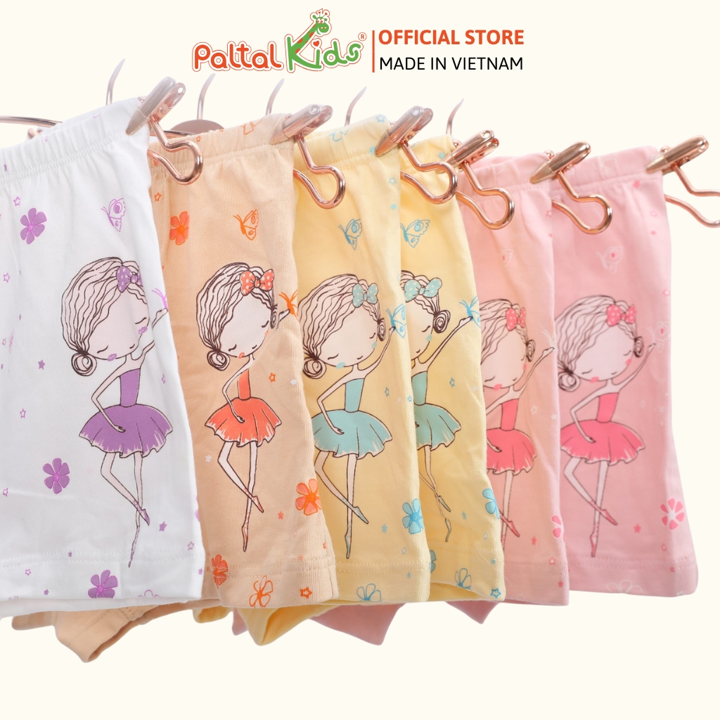 (CHE TÊN SẢN PHẨM) Lẻ 1 Quần Lót Dáng Đùi Cotton Màu Sắc Ngẫu Nhiên Bé Gái Cao Cấp - 027 7304 / 7401