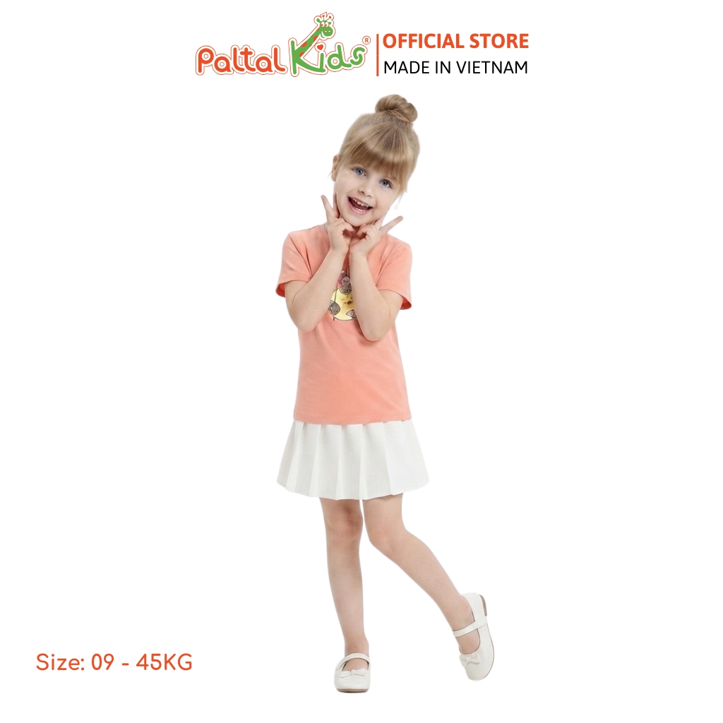 TRUNG THU 2024 - Áo Thun Cotton Mỹ Hình In Thỏ Ngọc Ngồi Cung Trăng Bé Gái Cao Cấp - 020 1429