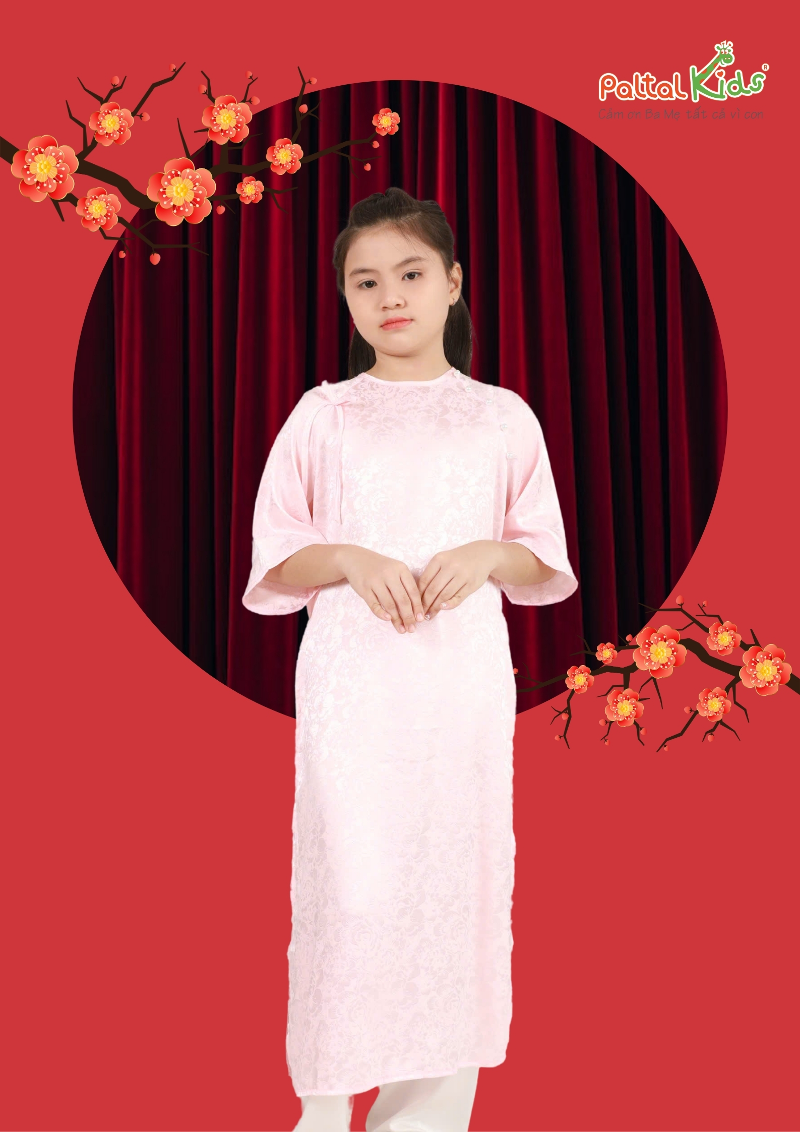 Set Áo Dài Gấm Mềm Cách Tân "Cô Ba Sài Gòn" Cao Cấp - 533 6078