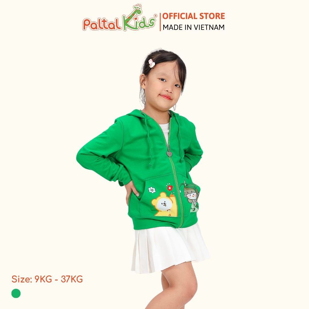 Áo Khoác Tai Thỏ CVC Bé Gái Cao Cấp - 401 4016