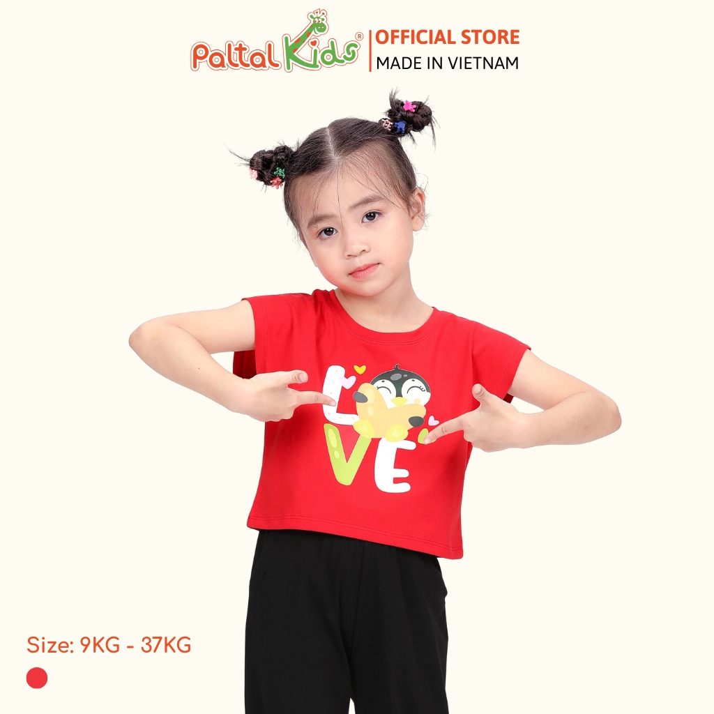 Áo Croptop Cotton Mỹ Bé Gái Cao Cấp - 020 1369