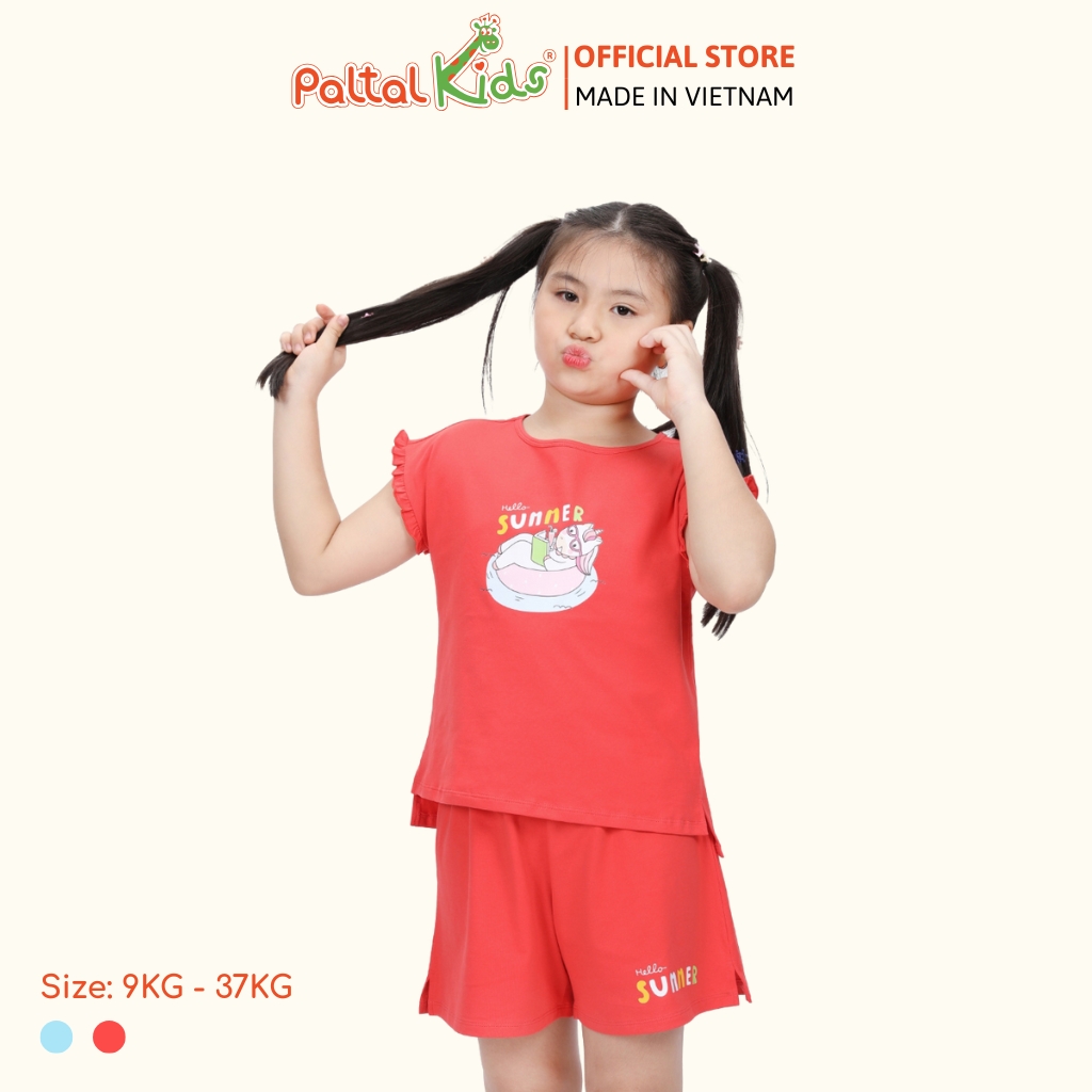 BST Mùa Hạ - Bộ Đùi Tay Ngắn Cotton Mỹ Bé Gái Cao Cấp - 025 5155