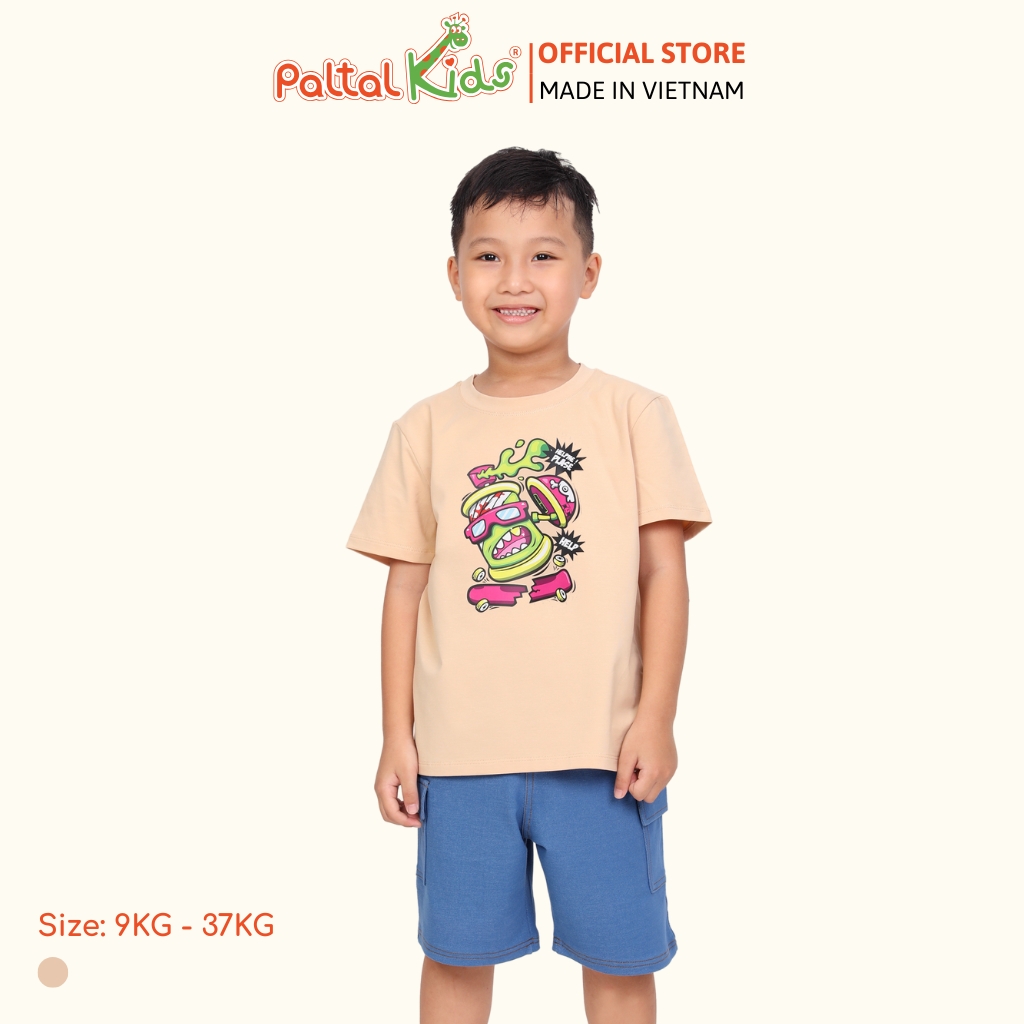 Áo Thun Cotton Mỹ Bé Trai Cao Cấp - 020 1398