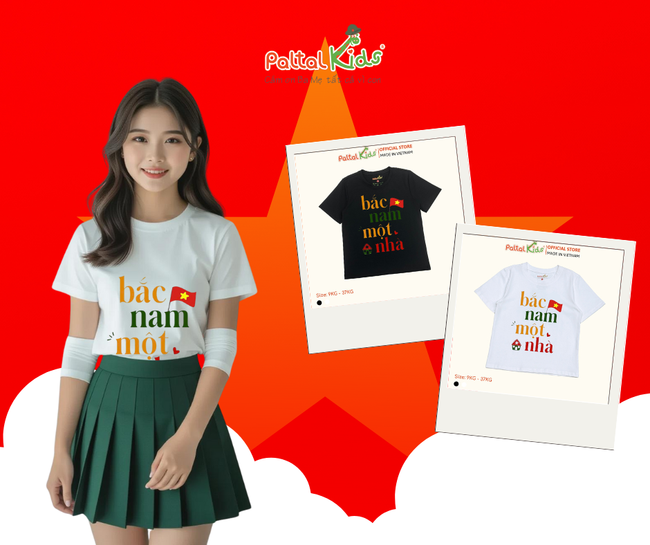 2.9 Bắc Nam Một Nhà - Áo Thun Cotton Mỹ Cao Cấp - 1436