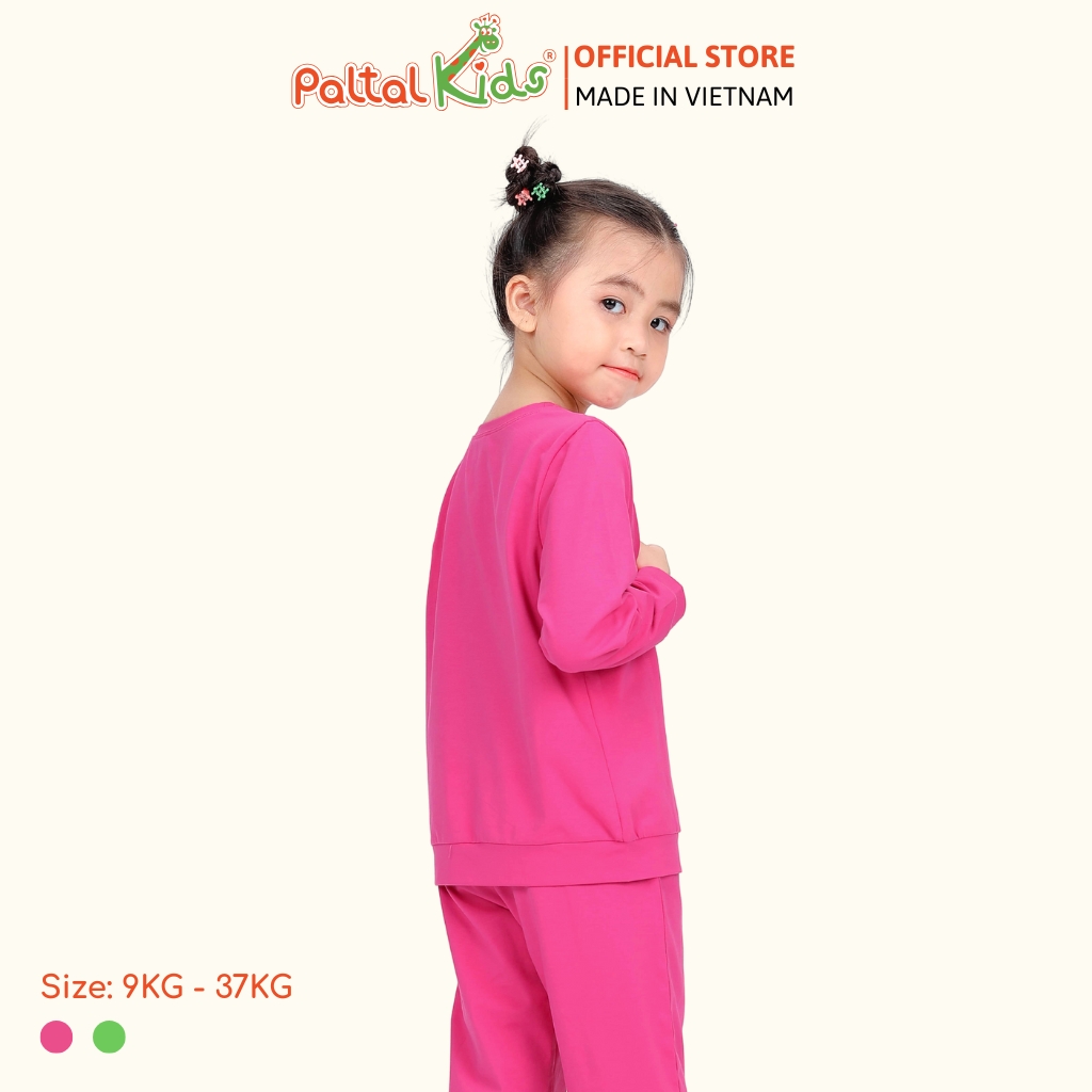 BST Mùa Đông - Bộ Dài Tay Dài Cotton Mỹ Bé Gái Cao Cấp - 023 6034