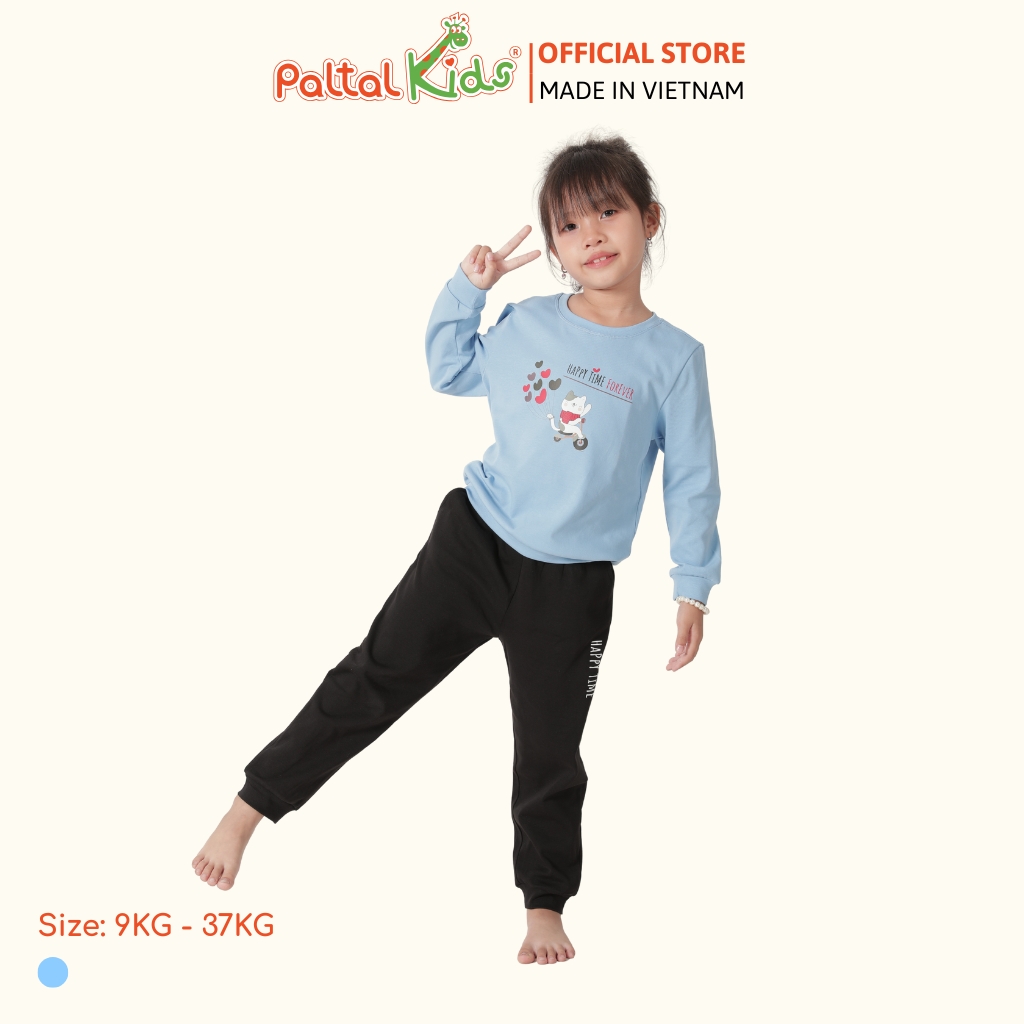 BST Mùa Đông - Đồ Bộ Tay Dài Cotton Borib Bé Gái Cao Cấp - 223 6046
