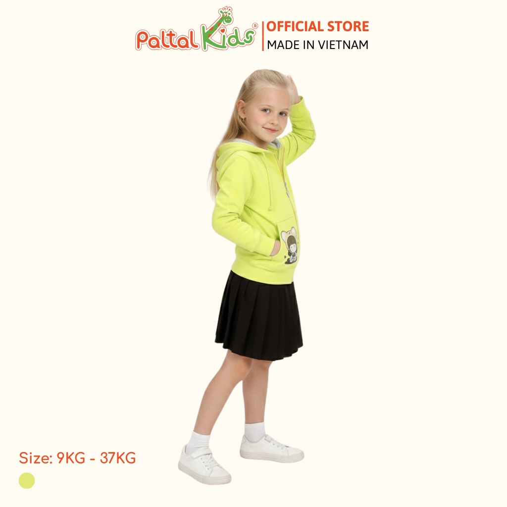 Áo Khoác Tai Thỏ CVC Bé Gái Cao Cấp - 401 4012