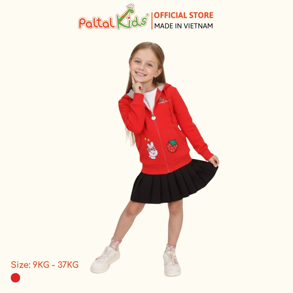 Áo Khoác Tai Thỏ CVC Bé Gái Cao Cấp - 401 4015