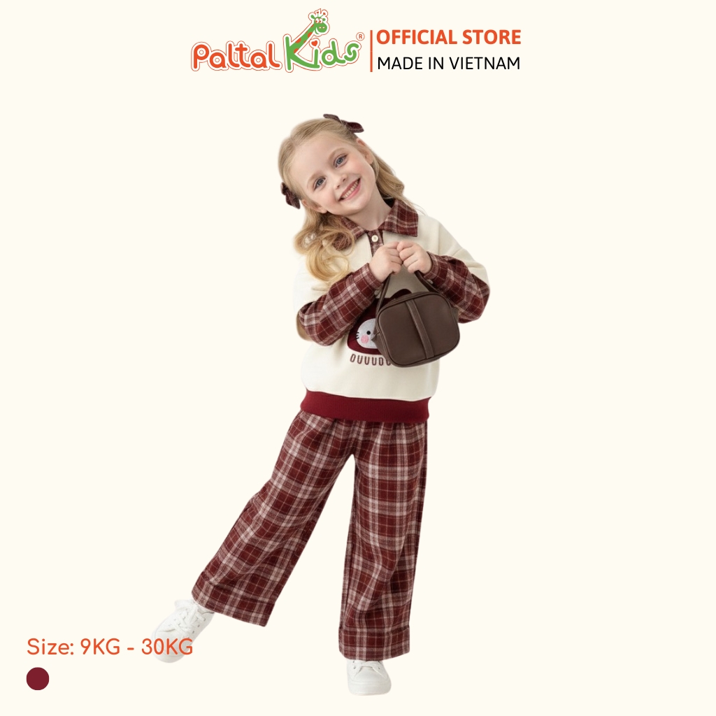 BST Mùa Đông - Đồ Bộ Tay Dài Nỉ 2 Da Bé Gái Cao Cấp - 223 6057